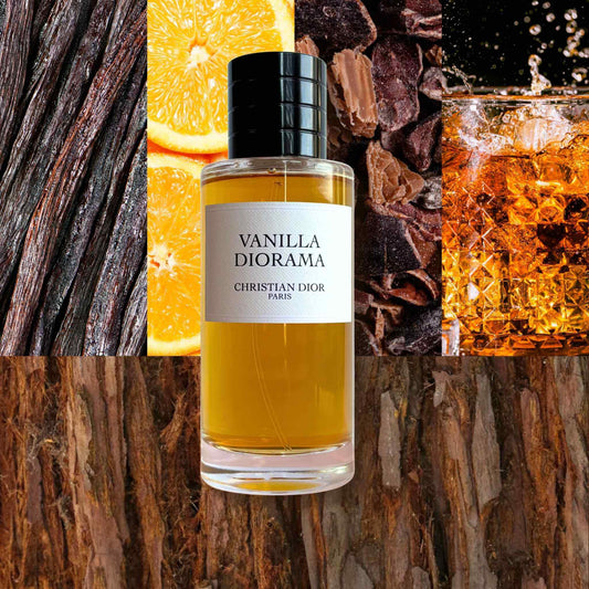 Bourbon vanilla and spicy woody notes in Vanilla Diorama