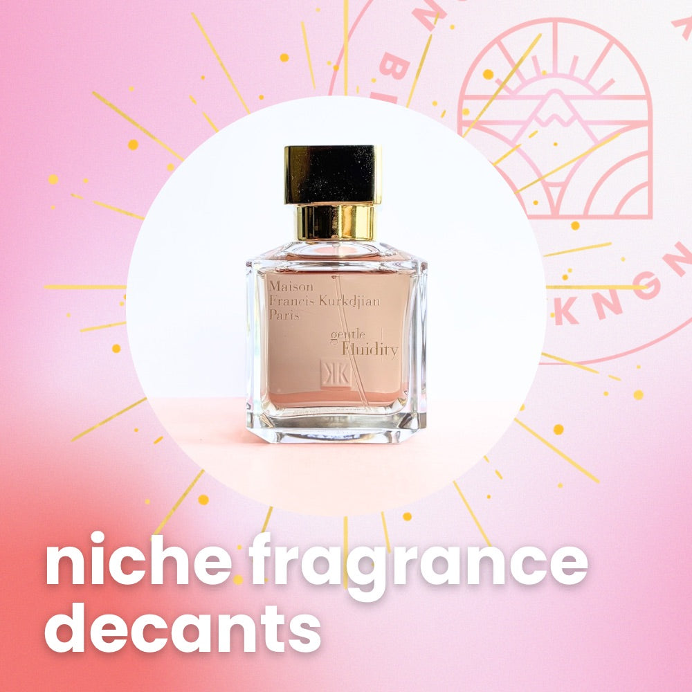 niche fragrance decants in 3ml and 10ml sample sizes 