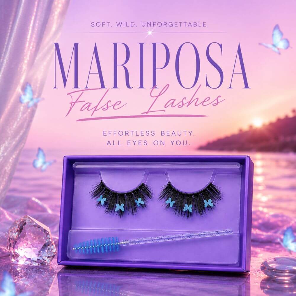 Dreamy butterfly lashes from the Mariposa Collection