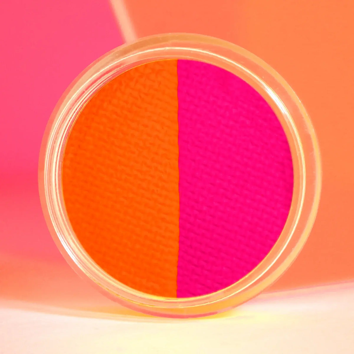 Neon Orange and pink eyeliner for raves