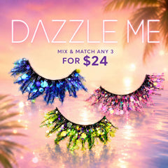 Glitter eyelashes on sale