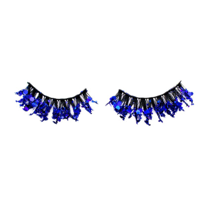 Pair of Sapphire Glitter Eyelashes