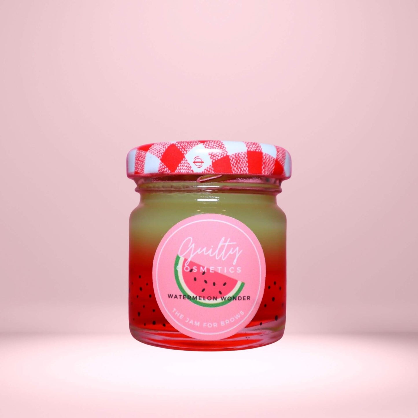 Watermelon scented brow styling wax for fluffy soap brows and all-day brow hold