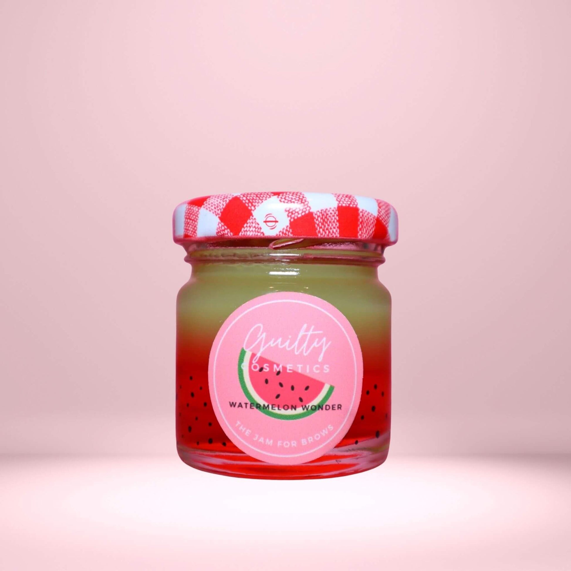Watermelon scented brow styling wax for fluffy soap brows and all-day brow hold