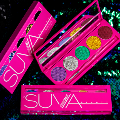 SUVA HydraSpace Palette of water activated liners for festival makeup looks