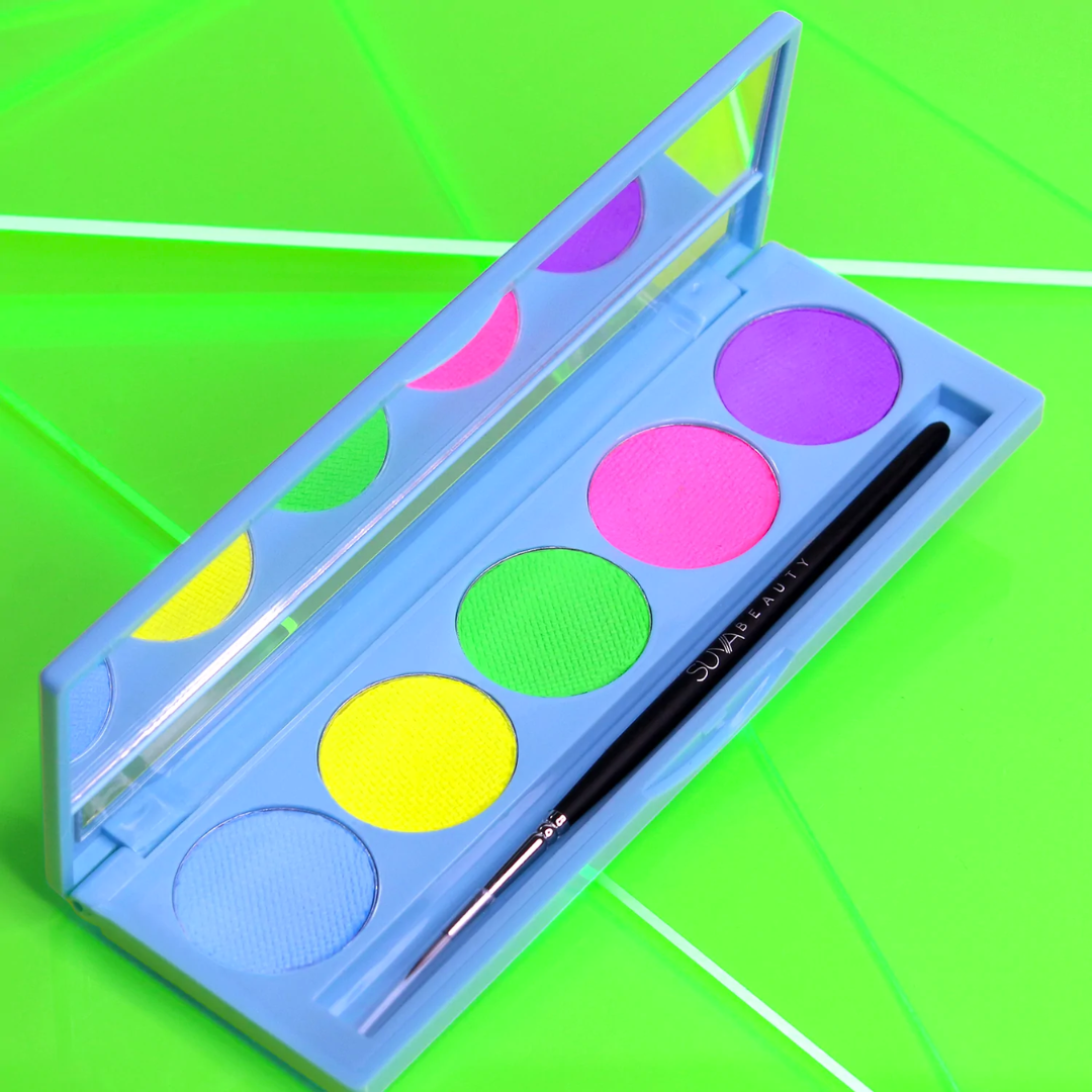 SUVA UV Taffies Eyeliner Palette of water activated festival makeup