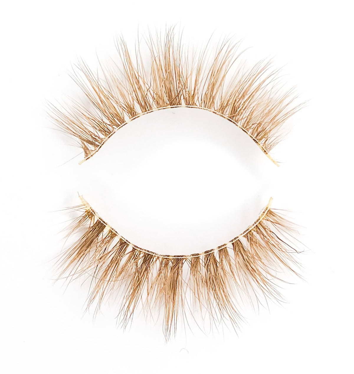 Flax blonde eyelashes for costume