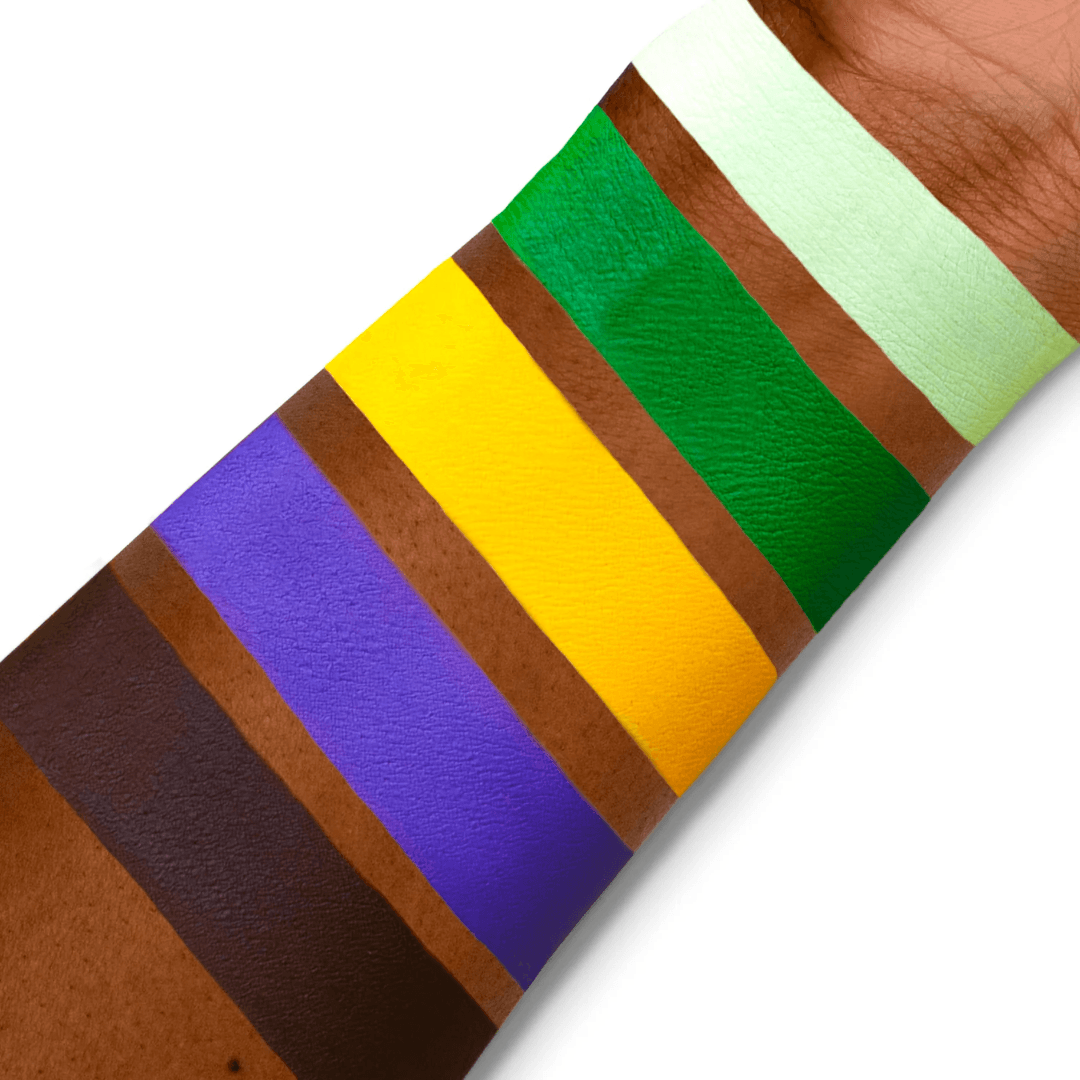 Halloween makeup swatches